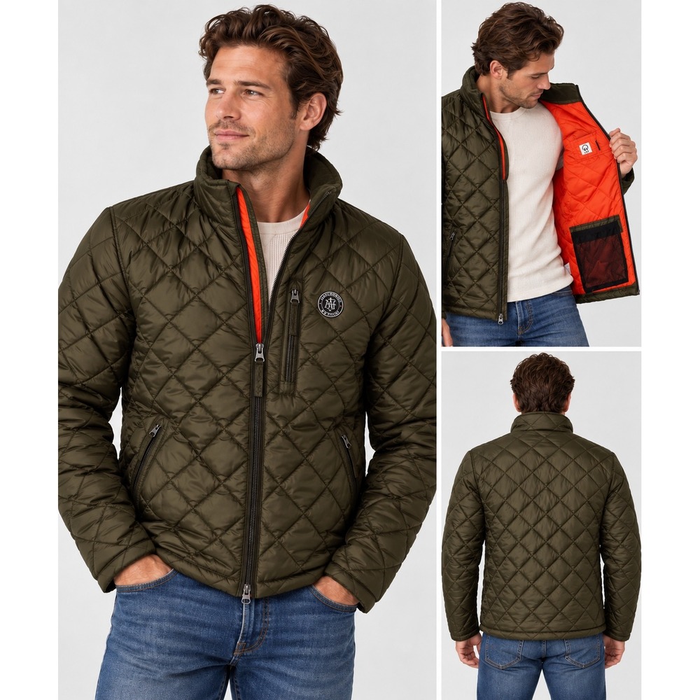 Abercrombie & Fitch Men's Kempshall Puffer Utility Jacket Sz Small Y2K